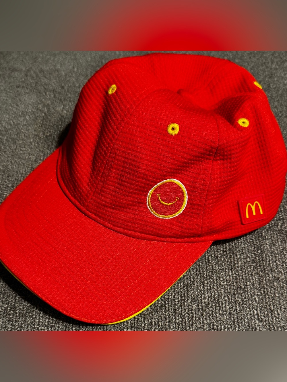 McDonald's Red and Yellow Logo Smile Baseball Cap